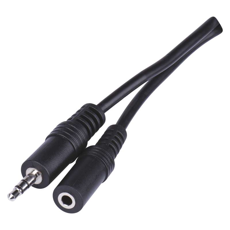 Savienojuma vads audio 3.5mm spraudnis - 3.5mm ligzda 5m bl. EMOS SB5105 Savienojuma vads audio 3.5mm spraudnis - 3.5mm ligzda 5m bl. EMOS SB5105