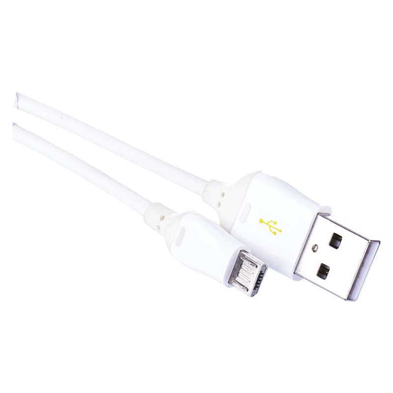 Lādētājs/savienojuma vads USB A spraudnis-USB micro B spraudnis 1m Balts EMOS SM7004W