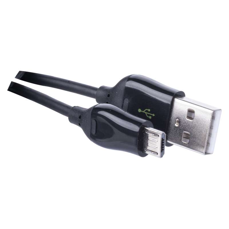 Lādētājs/savienojuma vads USB A spraudnis-USB micro B spraudnis 1m MELNS EMOS SM7004B
