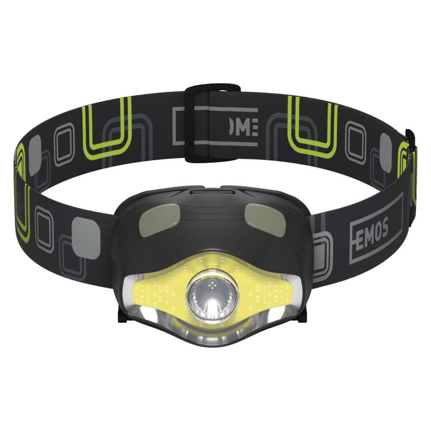 COB LED + LED galvas lukturis EMOS P3536, 220 lm, 100 m, 3x AAA COB LED + LED galvas lukturis EMOS P3536, 220 lm, 100 m, 3x AAA