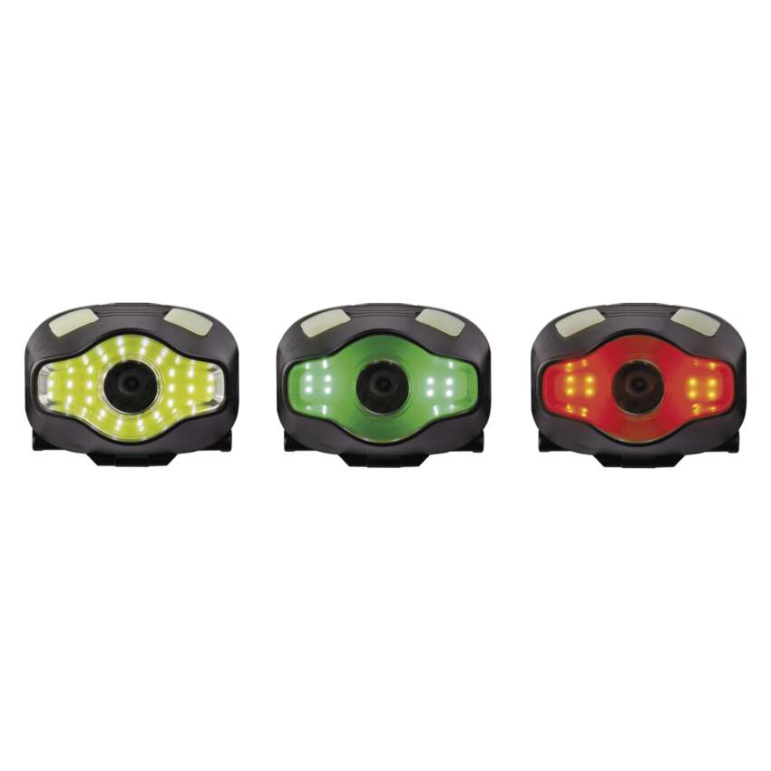 COB LED + LED headlamp EMOS P3536, 220 lm, 100 m, 3x AAA COB LED + LED galvas lukturis EMOS P3536, 220 lm, 100 m, 3x AAA