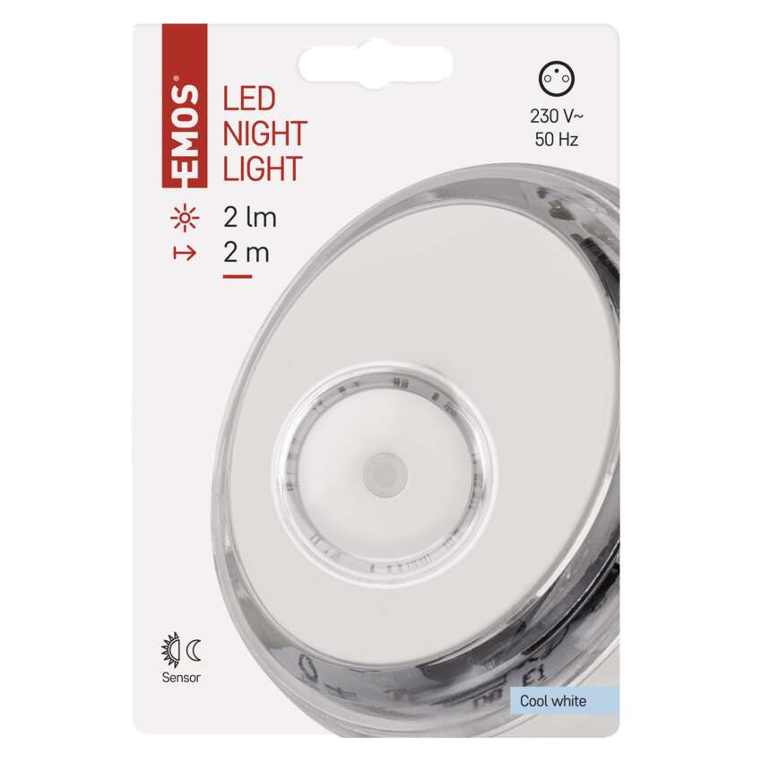 Naktslampa LED 0.5W ar fotosensoru 230V EMOS