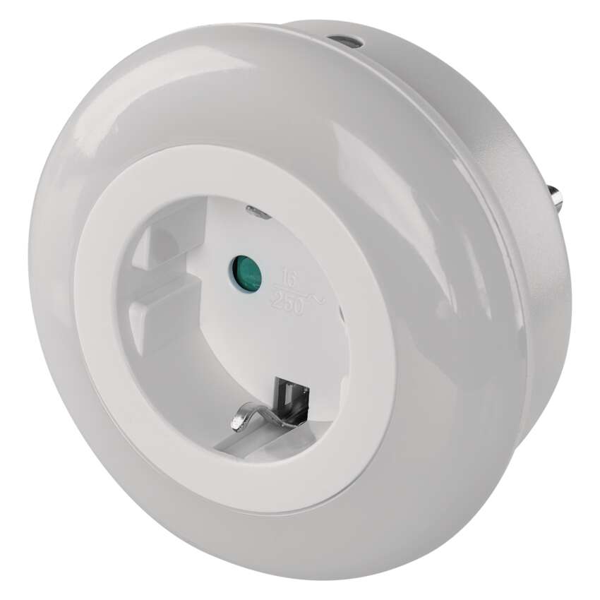 Nakts lampa 3xLED 0.7W ar foto sensoru un rozeti ar zemējumu EMOS