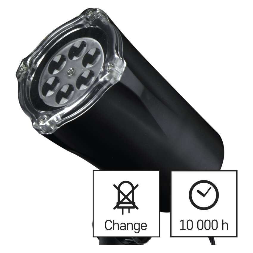 LED dekoratīvs projektors – sniegpārslas, lietošanai ārā un iekštelpās EMOS, auksti balts LED dekoratīvs projektors – sniegpārslas, lietošanai ārā un iekštelpās EMOS, auksti balts