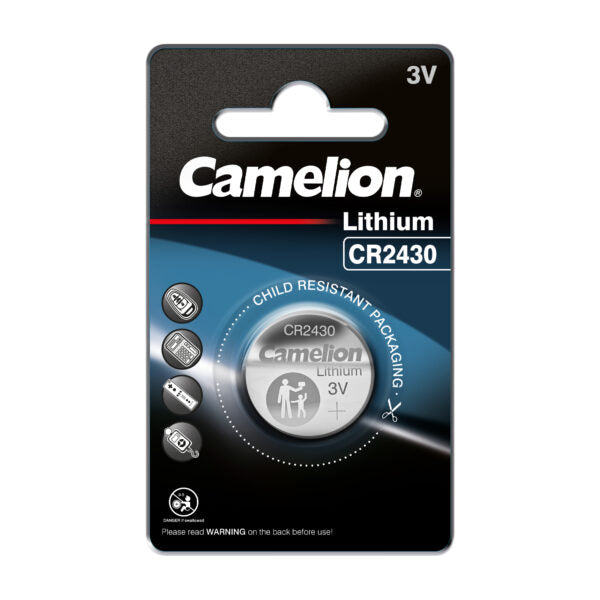 CR2430 battery Lithium 3V CAMELION 1 pc. Ca2430-1