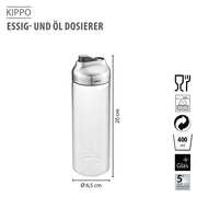 Etiķa un eļļas trauks - dozators GEFU KIPPO 400 ml