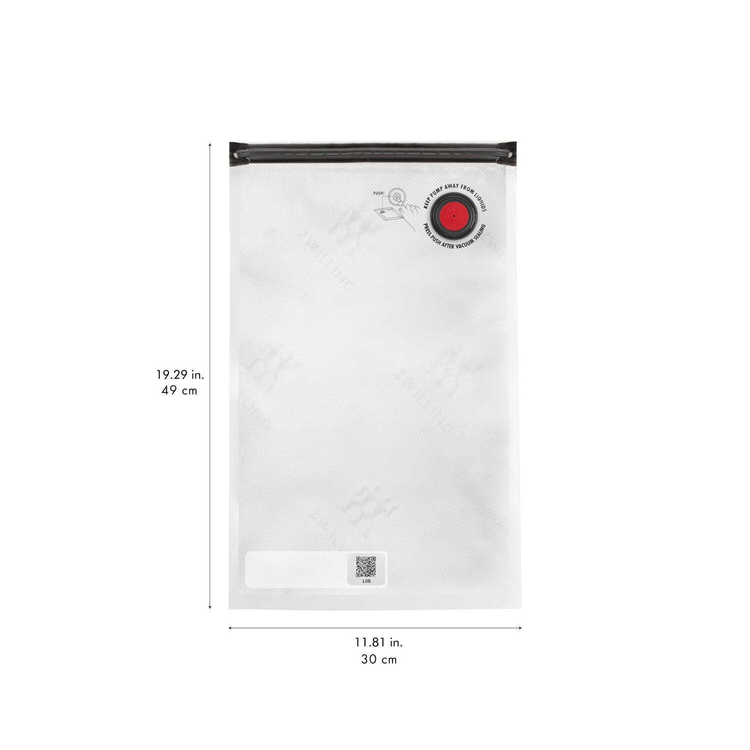 Vakuuma maisiņi ar ZIP aizdari ZWILLING FRESH & SAVE 49 x 30 cm, 3gab.