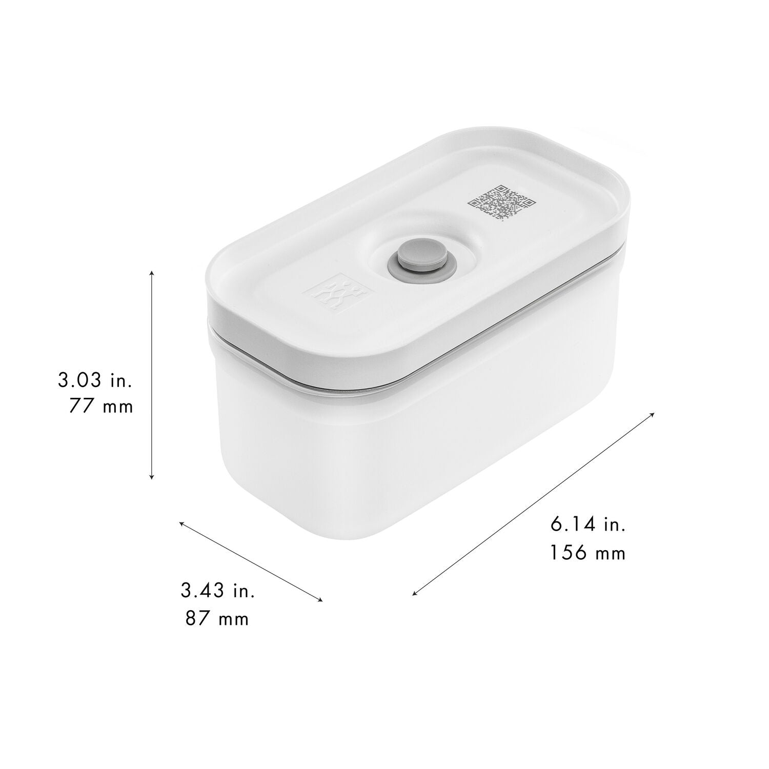 Vakuuma pusdienu kastīte 500ml ZWILLING FRESH & SAVE puscaurspīdīga