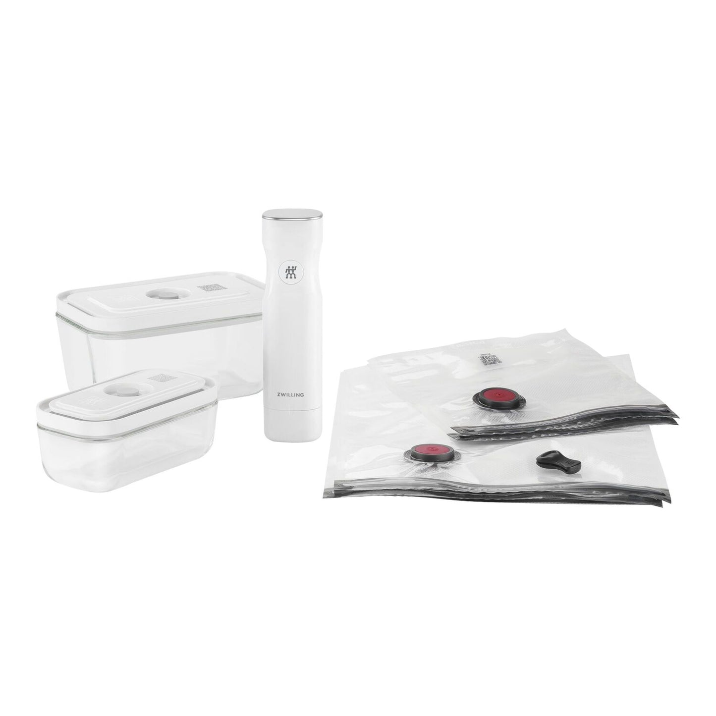 Stikla vakuuma trauku, maisiņu un iepakošanas ierīces komplekts ZWILLING FRESH & SAVE S/M Stikla vakuuma trauku, maisiņu un iepakošanas ierīces komplekts ZWILLING FRESH & SAVE S/M