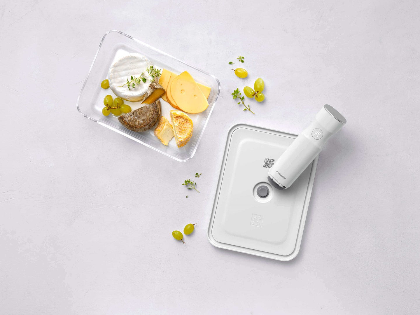 Stikla vakuuma kaste ZWILLING FRESH & SAVE 2L, ledusskapim, saldētavai