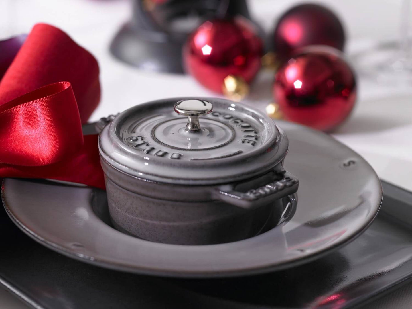 Čuguna katls STAUB La Cocotte Mini 10cm 250ml, pelēks