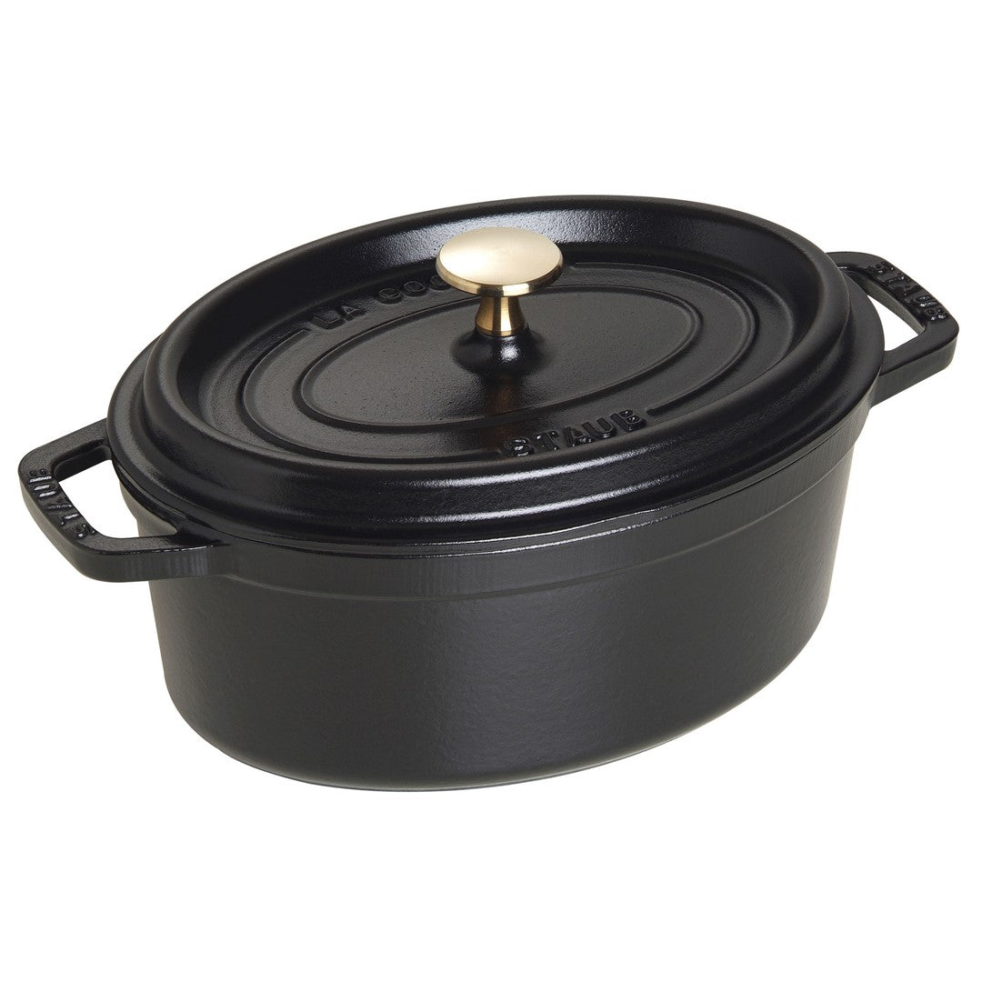 Ovāls čuguna katls STAUB LA COCOTTE 2.35L, melns