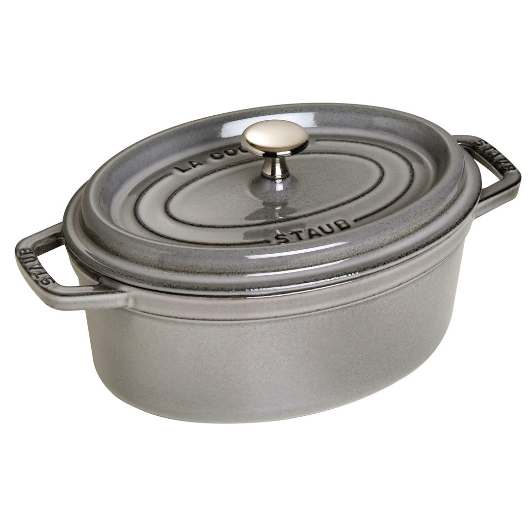 Ovāls čuguna katls STAUB LA COCOTTE 2.35L, pelēks