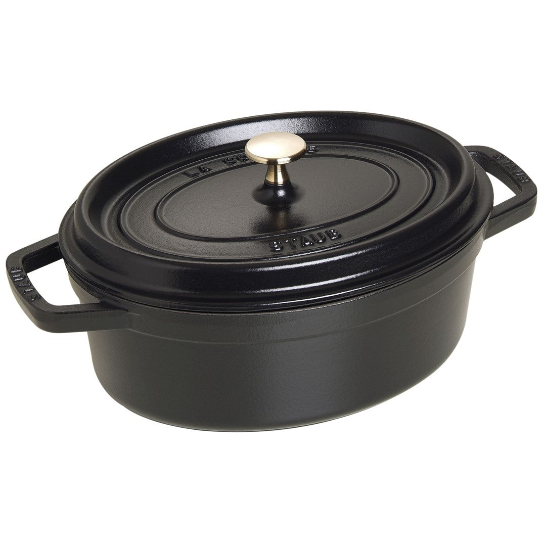 Ovāls čuguna katls STAUB LA COCOTTE 3.2L, melns
