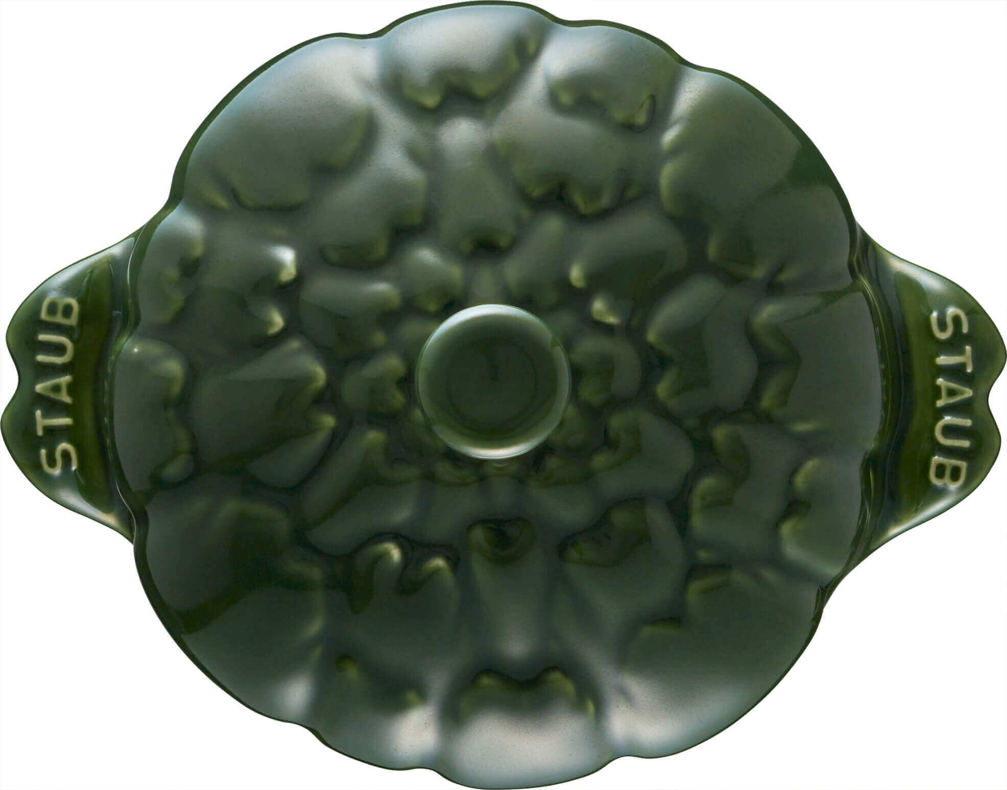 Keramikas cepeškrāsns katls STAUB Ceramique Artišoks 450 ml, zaļa