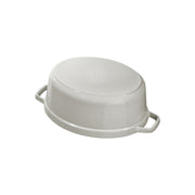 Ovāls čuguna katls 27cm STAUB LA COCOTTE 3.2L, balts
