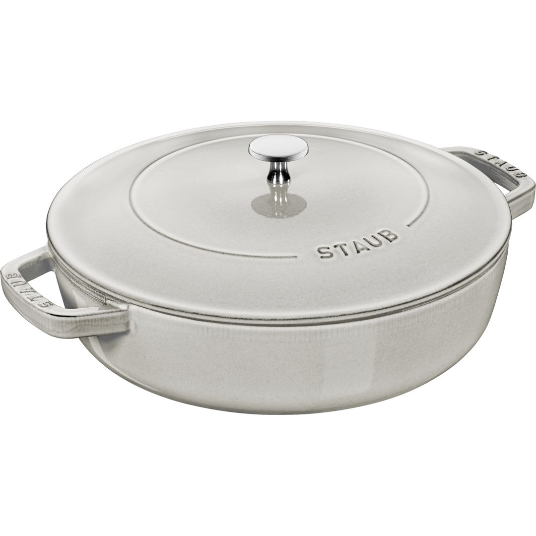 Čuguna dziļā panna 28cm STAUB Braisers Chistera Saute ar vāku