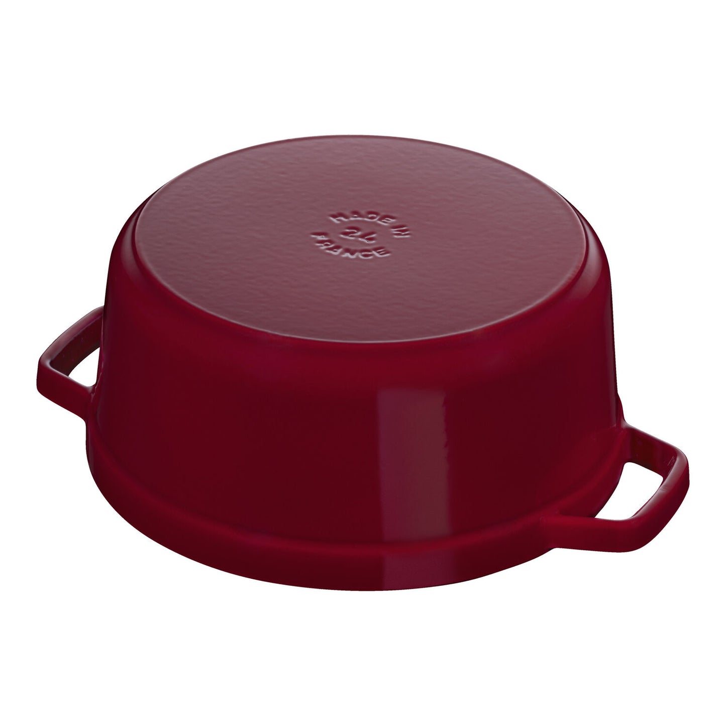 Emaljēts čuguna katls ar vāku Staub 28cm 6.7L La Cocotte, tumši sarkans