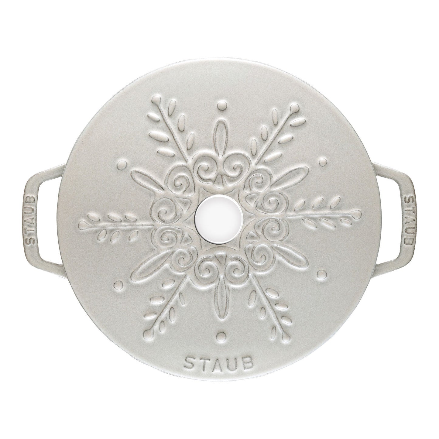 Emaljēts čuguna katls 24cm STAUB La Cocotte Duch Oven Snowflake 3.6L balts Emaljēts čuguna katls 24cm STAUB La Cocotte Duch Oven Snowflake 3.6L balts