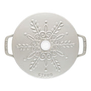 Emaljēts čuguna katls 24cm STAUB La Cocotte Duch Oven Snowflake 3.6L balts