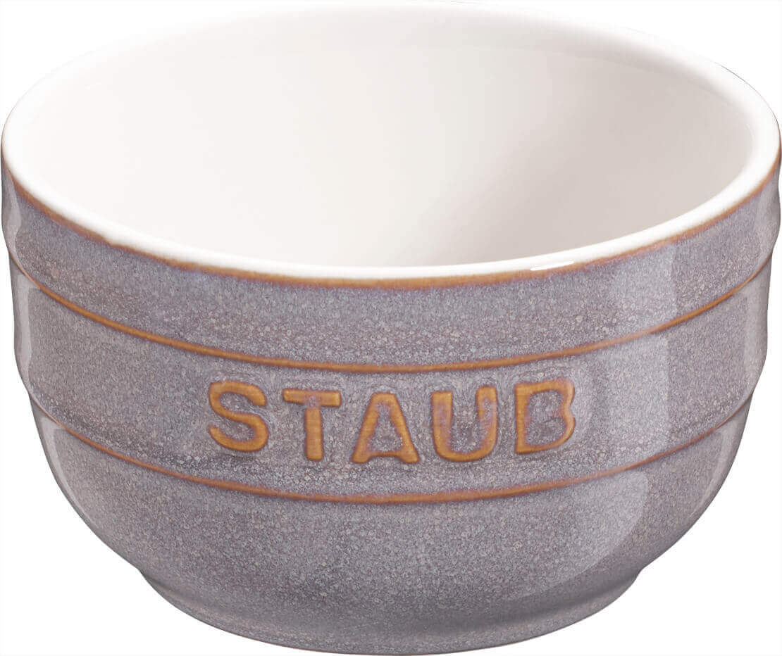 Creme Brulee trauciņi STAUB Ceramique 9cm, 4gab., pelēki Creme Brulee trauciņi STAUB Ceramique 9cm, 4gab., pelēki