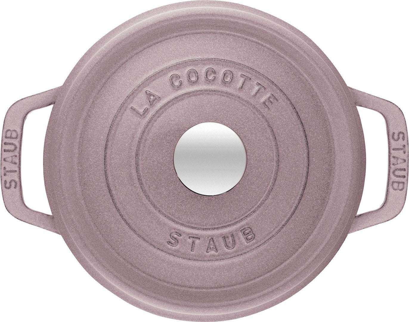 Emaljēts čuguna katls ar vāku Staub 24cm 3,8L Cocotte, sakuras rozā