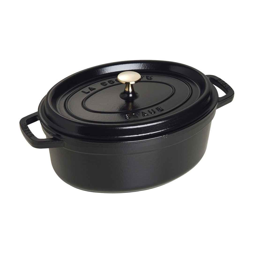 Ovāls čuguna katls STAUB LA COCOTTE 4.2L, melns