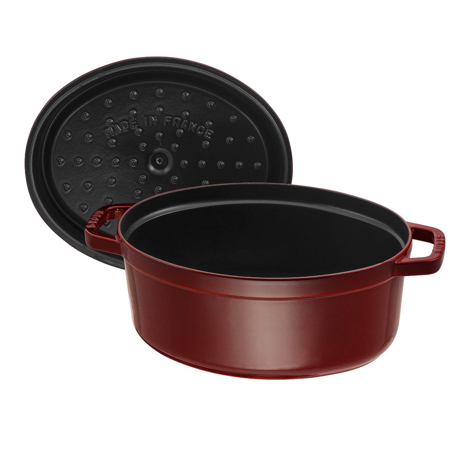 Ovāls čuguna katls STAUB LA COCOTTE 5.5L, tumši sarkans