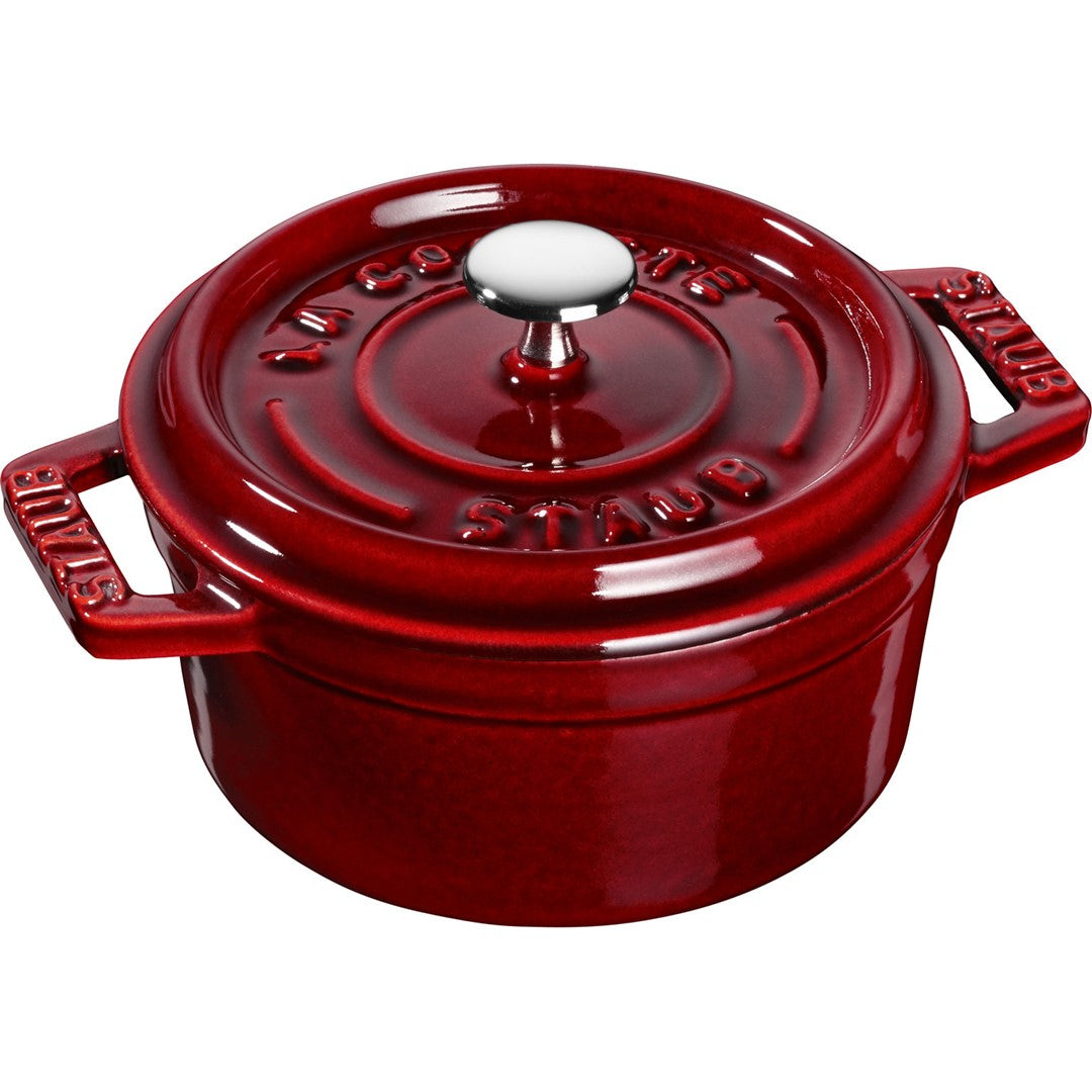 Čuguna katls STAUB La Cocotte Mini 10cm 250ml, tumši sarkans