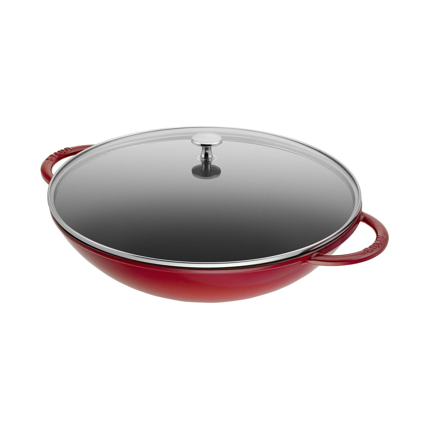 Čuguna WOK panna 37cm STAUB Specialities ar vāku Čuguna WOK panna 37cm STAUB Specialities ar vāku