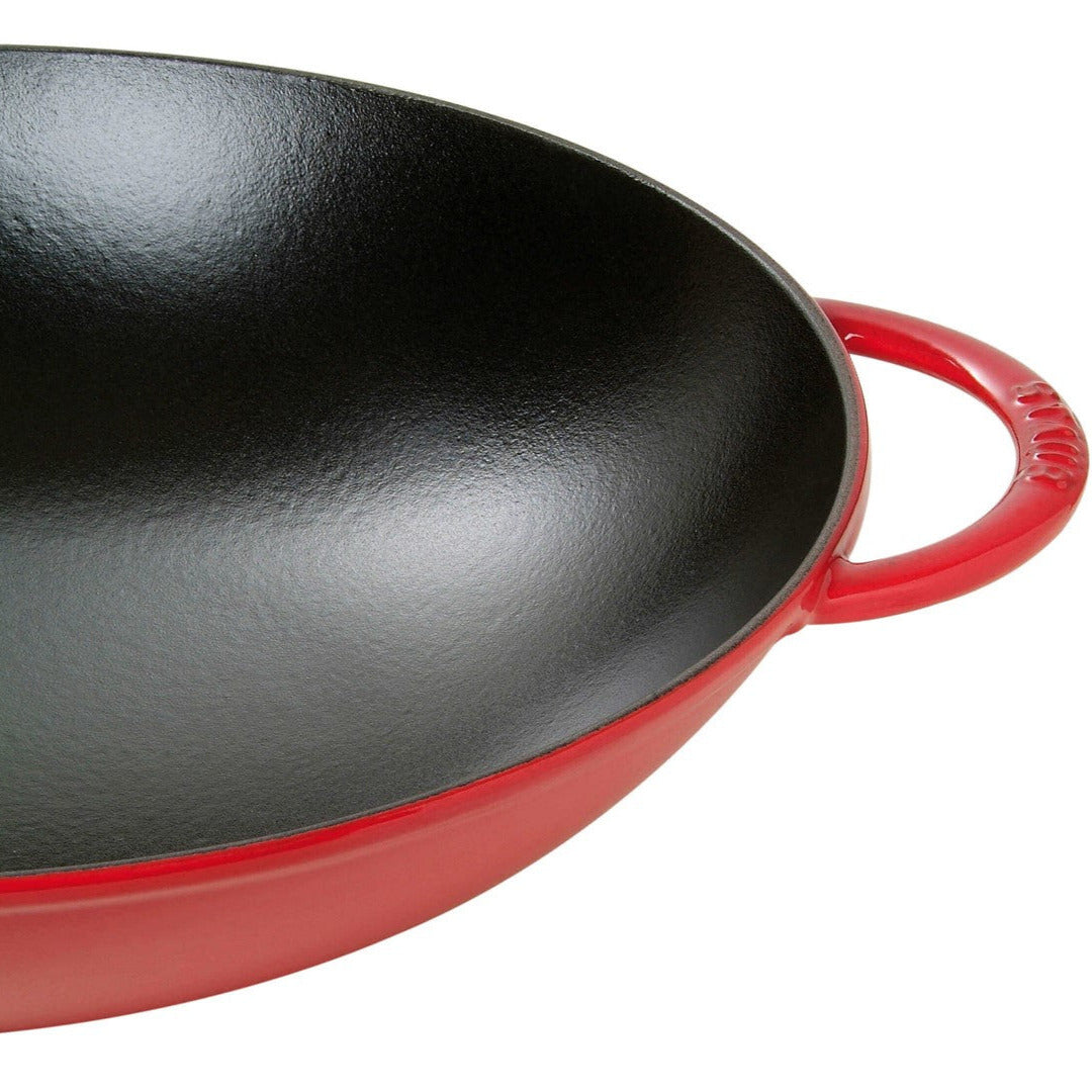 Čuguna WOK panna 37cm STAUB Specialities ar vāku
