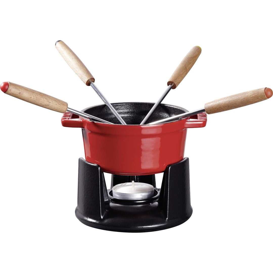 Čuguna fondi STAUB Specialities komplekts 10 cm, sarkans