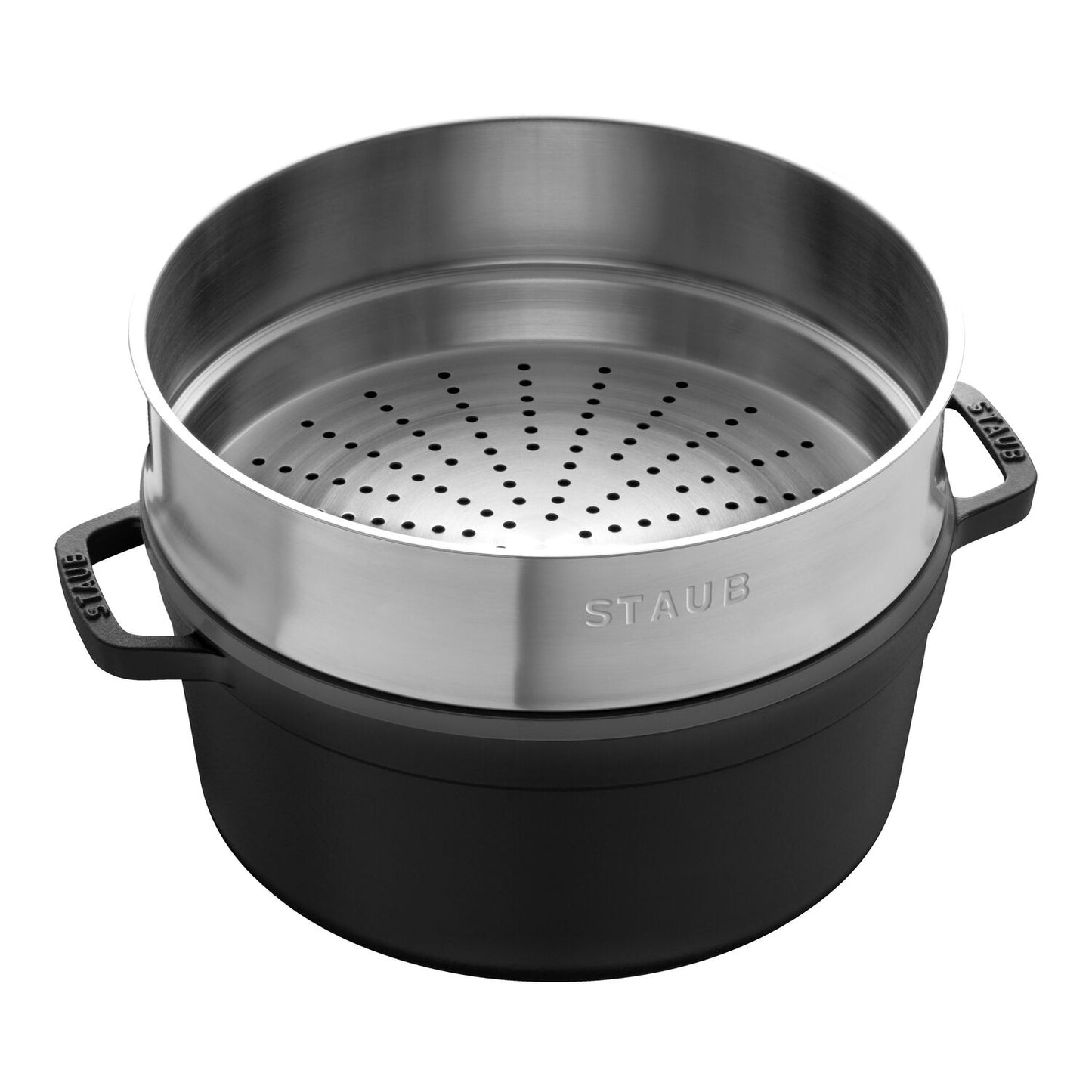 Čuguna katls - kokote 5.25L STAUB LA COCOTTE 26cm, ar tvaicēšanas sietu