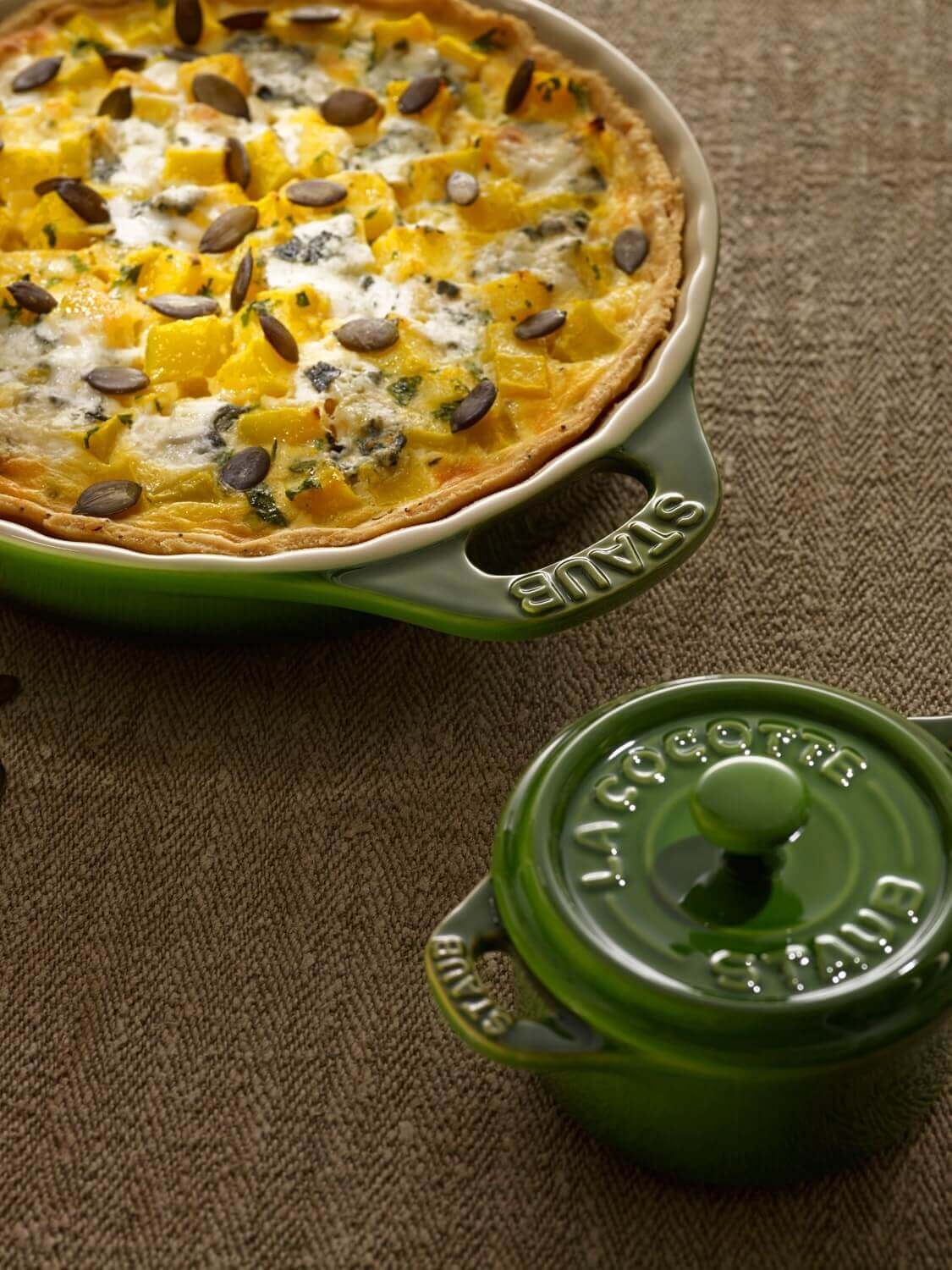 Mini cocotte STAUB Ceramique 200ml, zaļa