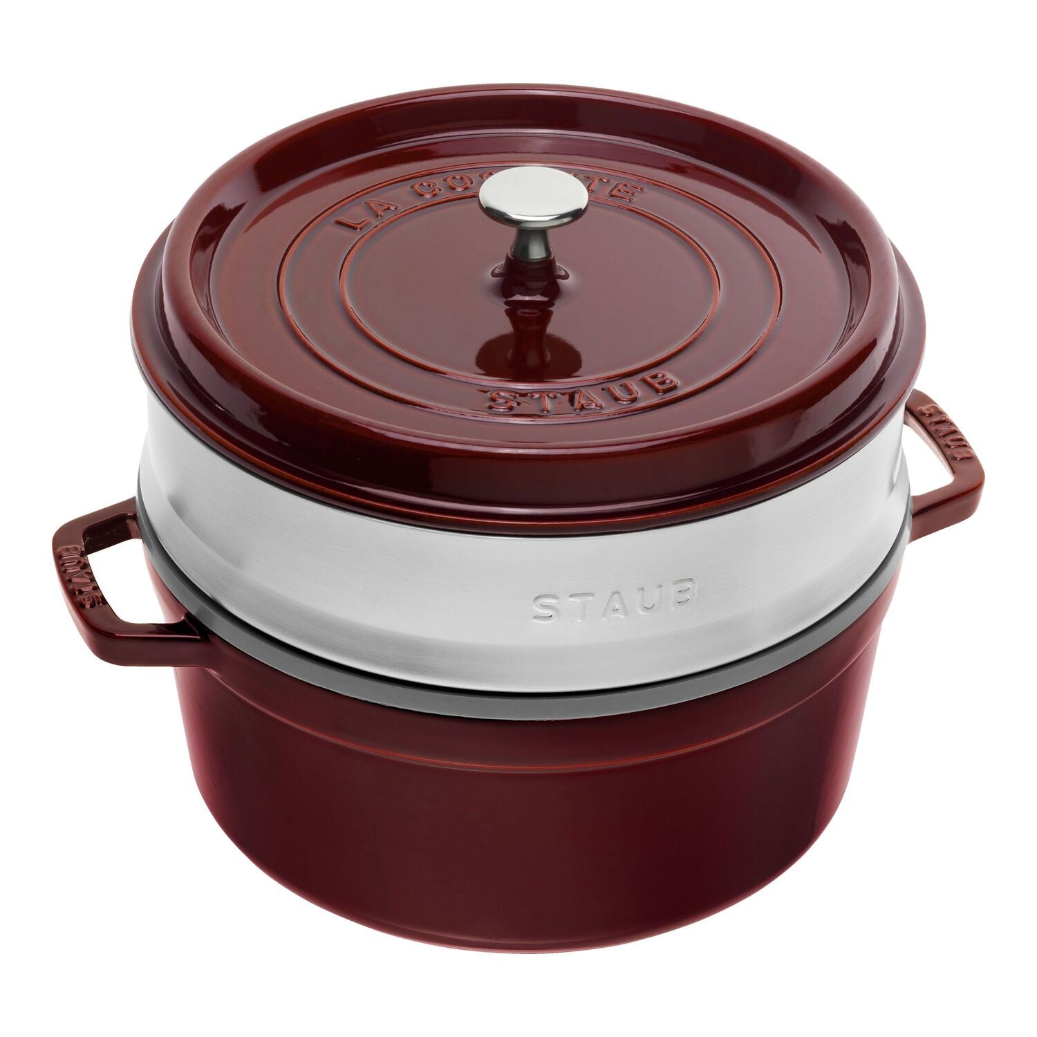 Čuguna katls - kokote 5.25L STAUB LA COCOTTE 26cm, ar tvaicēšanas sietu