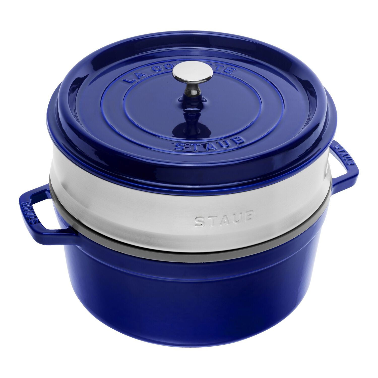 Čuguna katls - kokote 5.25L STAUB LA COCOTTE 26cm, ar tvaicēšanas sietu