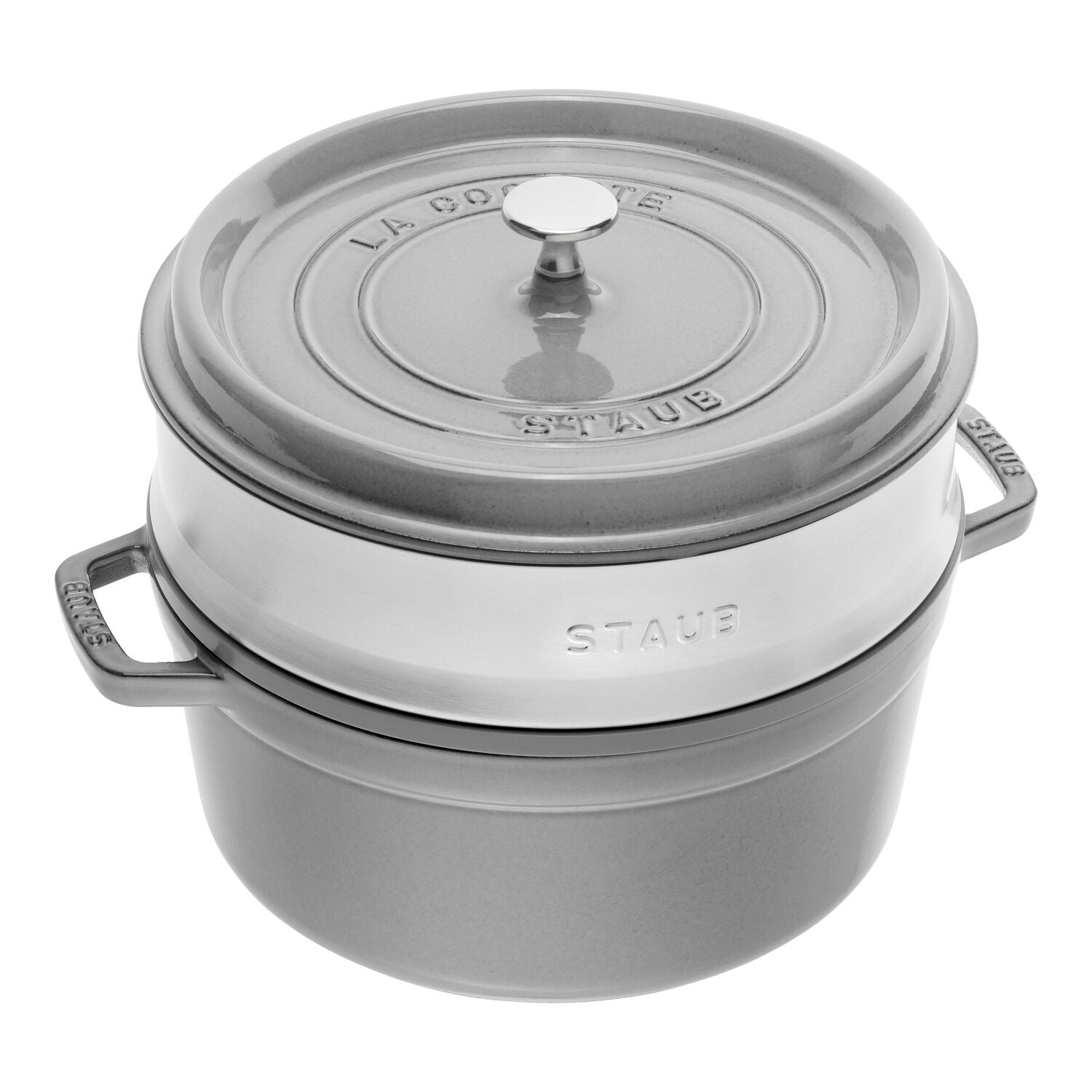 Čuguna katls - kokote 5.25L STAUB LA COCOTTE 26cm, ar tvaicēšanas sietu