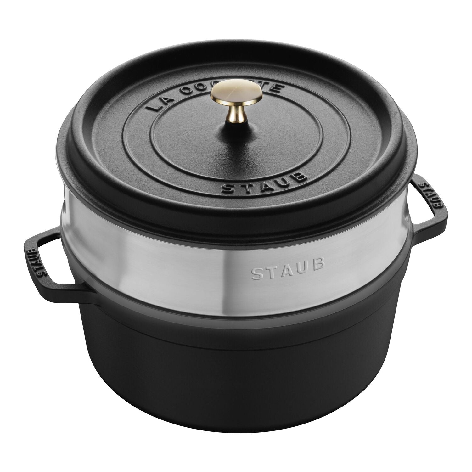 Čuguna katls - kokote 5.25L STAUB LA COCOTTE 26cm, ar tvaicēšanas sietu