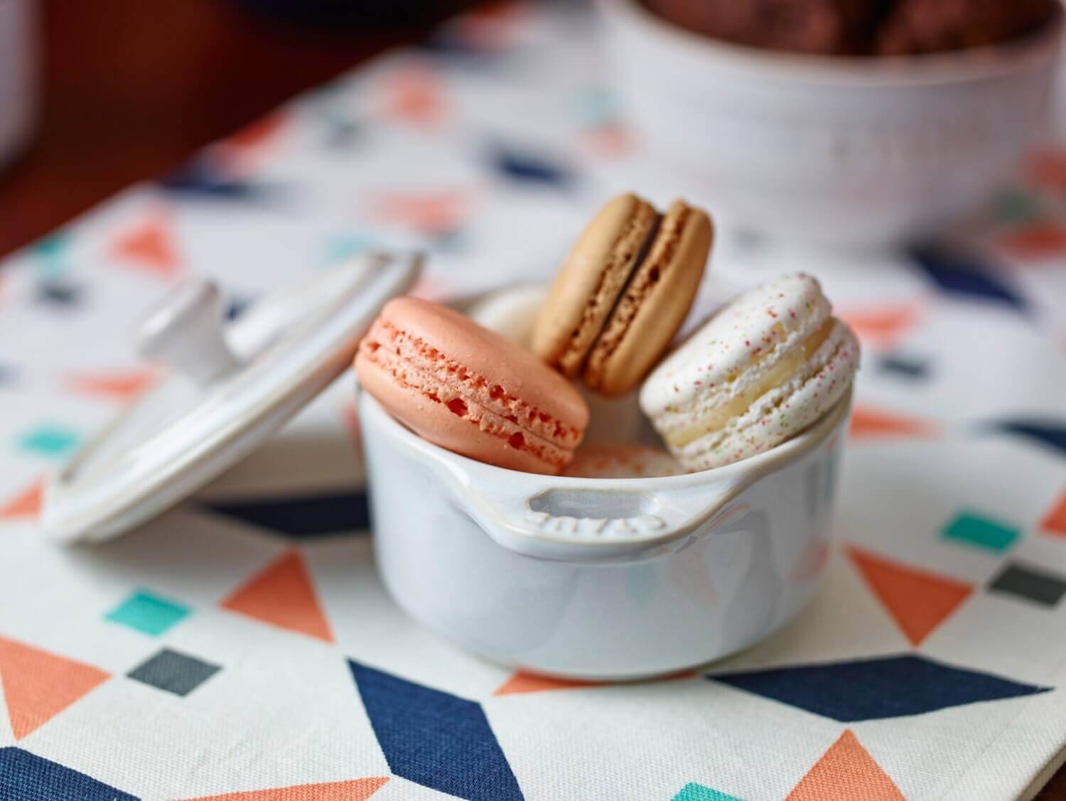 Mini cocotte STAUB Ceramique 200 ml, balta