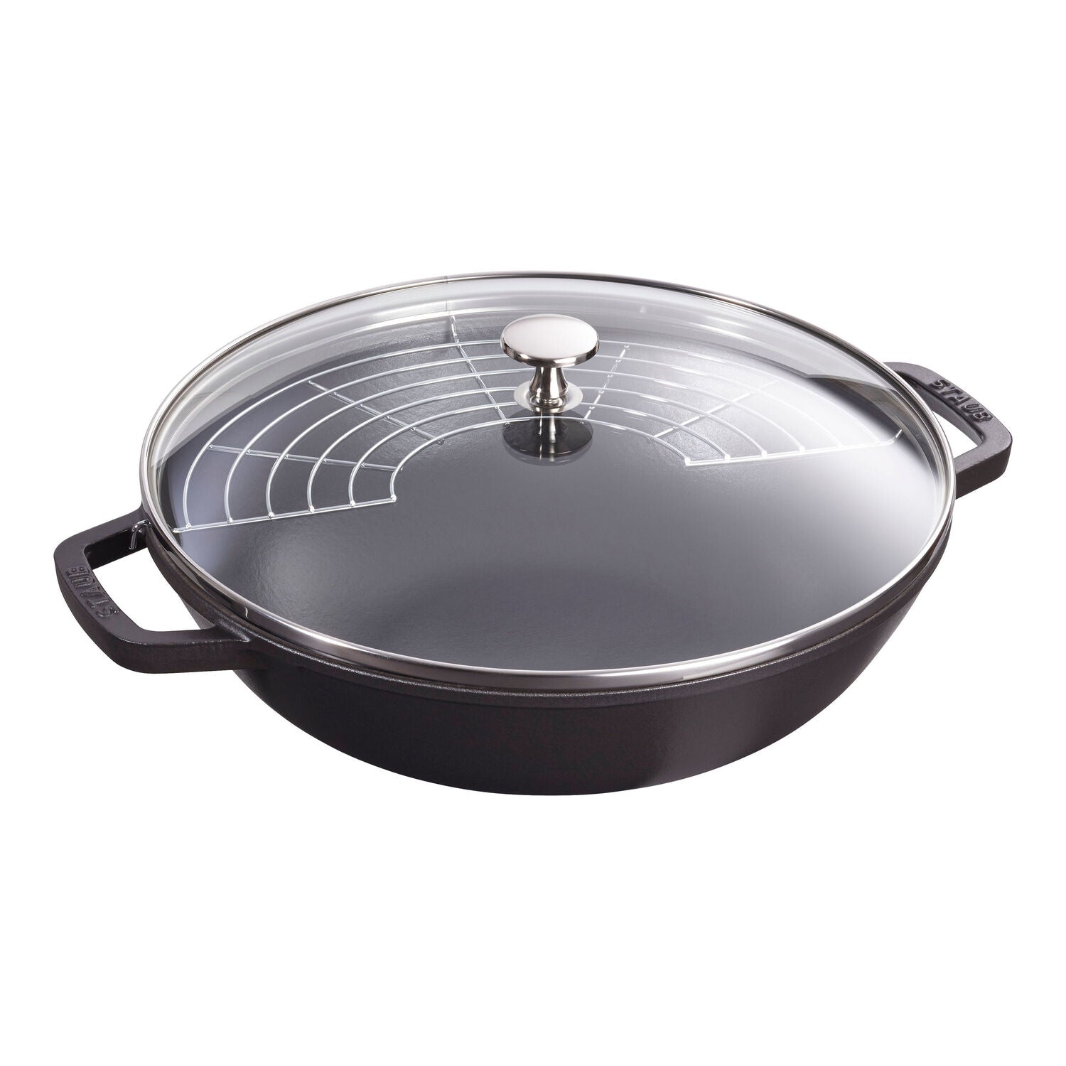 Čuguna WOK panna 30cm STAUB Specialities, ar vāku