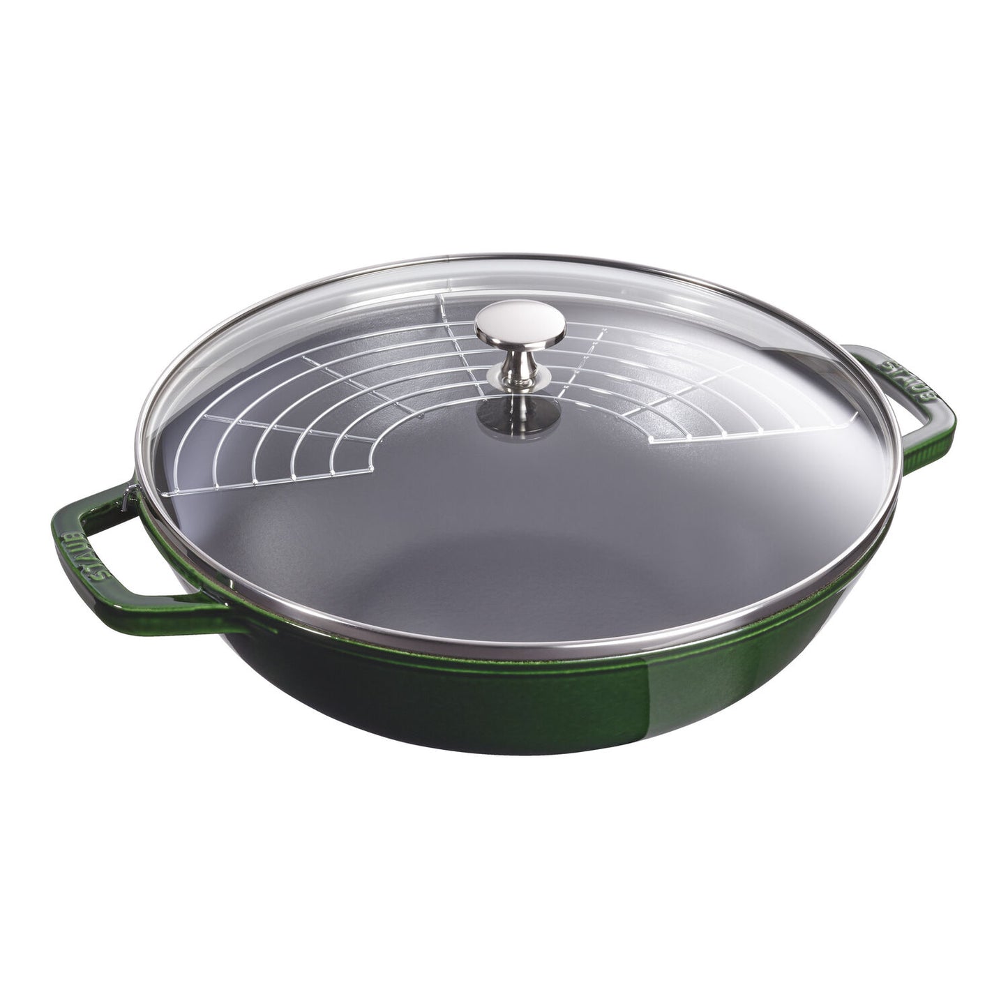 Čuguna WOK panna 30cm STAUB Specialities, ar vāku Čuguna WOK panna 30cm STAUB Specialities, ar vāku