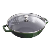 Čuguna WOK panna 30cm STAUB Specialities, ar vāku
