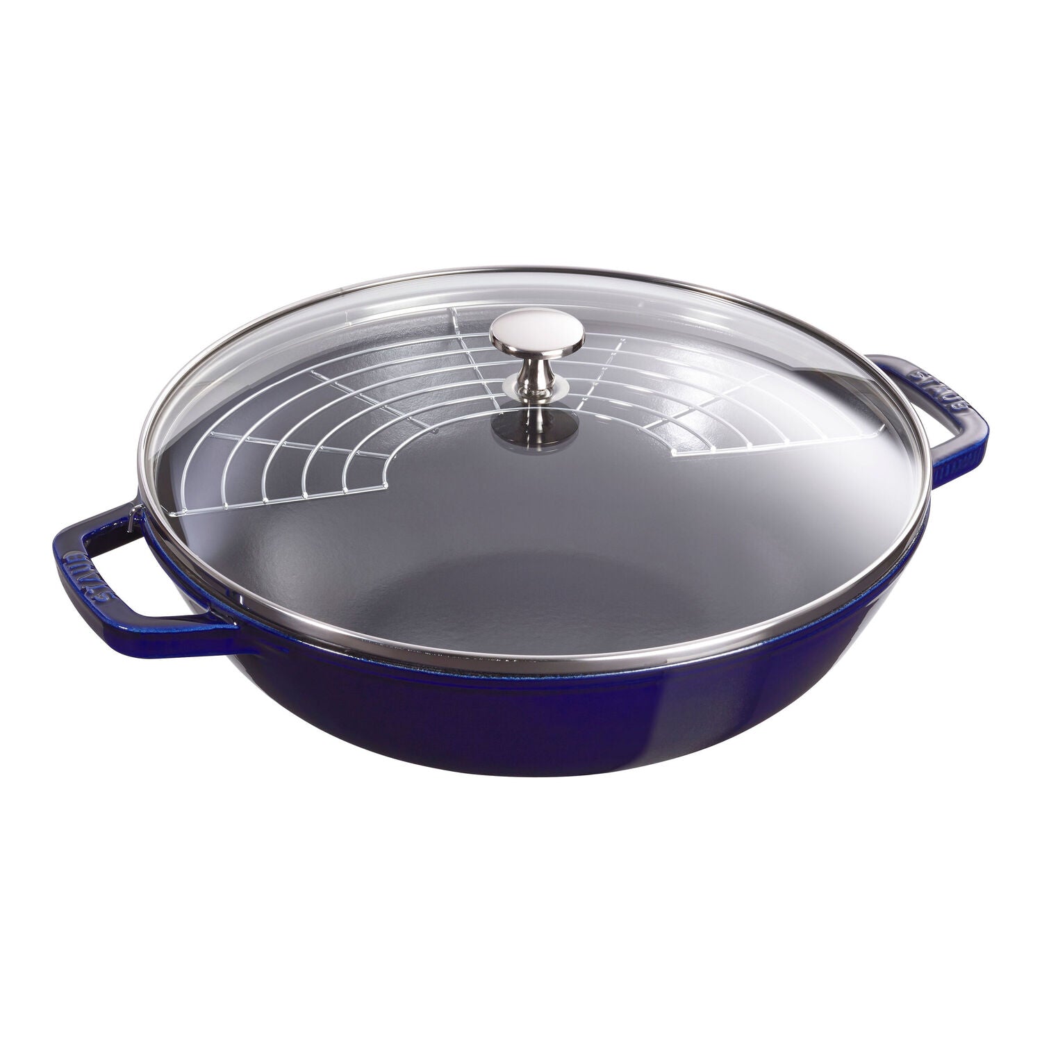 Čuguna WOK panna 30cm STAUB Specialities, ar vāku