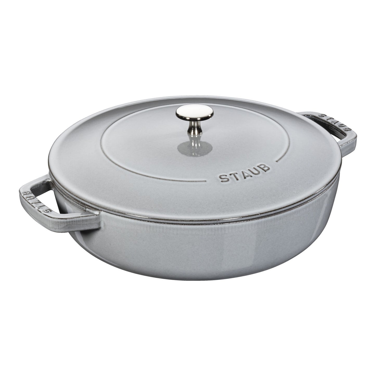 Čuguna dziļā panna 28cm STAUB Braisers Cristera Saute ar vāku Čuguna dziļā panna 28cm STAUB Braisers Cristera Saute ar vāku