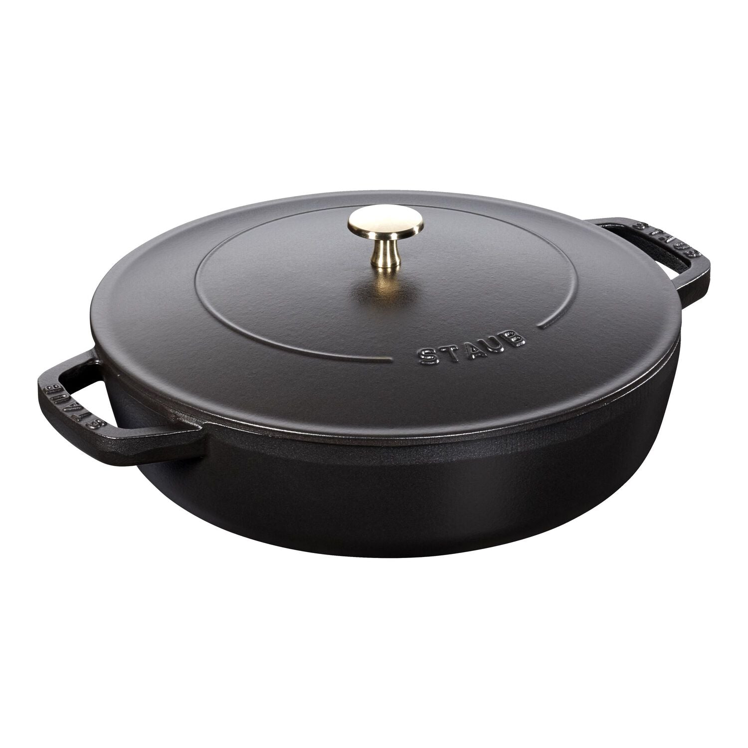 Čuguna dziļā panna 24cm STAUB Braisers Christera Saute ar vāku