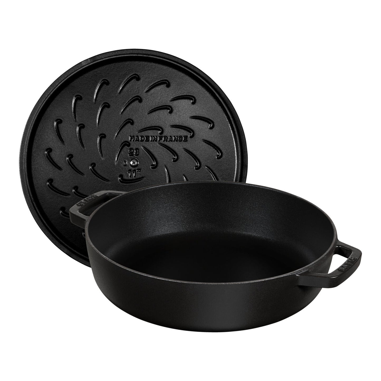 Čuguna dziļā panna 24cm STAUB Braisers Christera Saute ar vāku