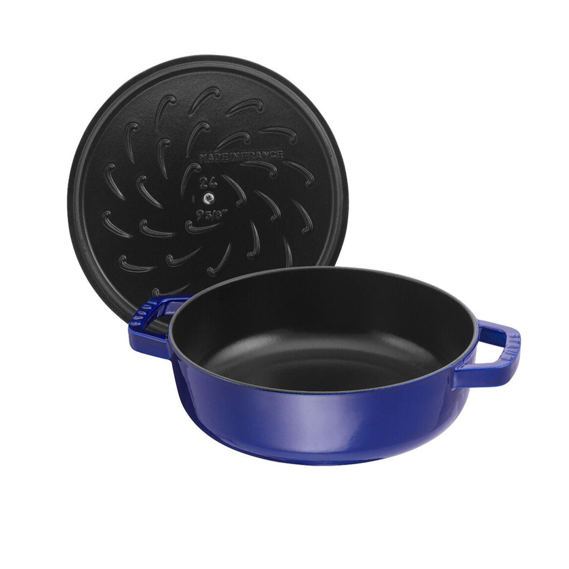 Čuguna dziļā panna 24cm STAUB Braisers Christera Saute ar vāku