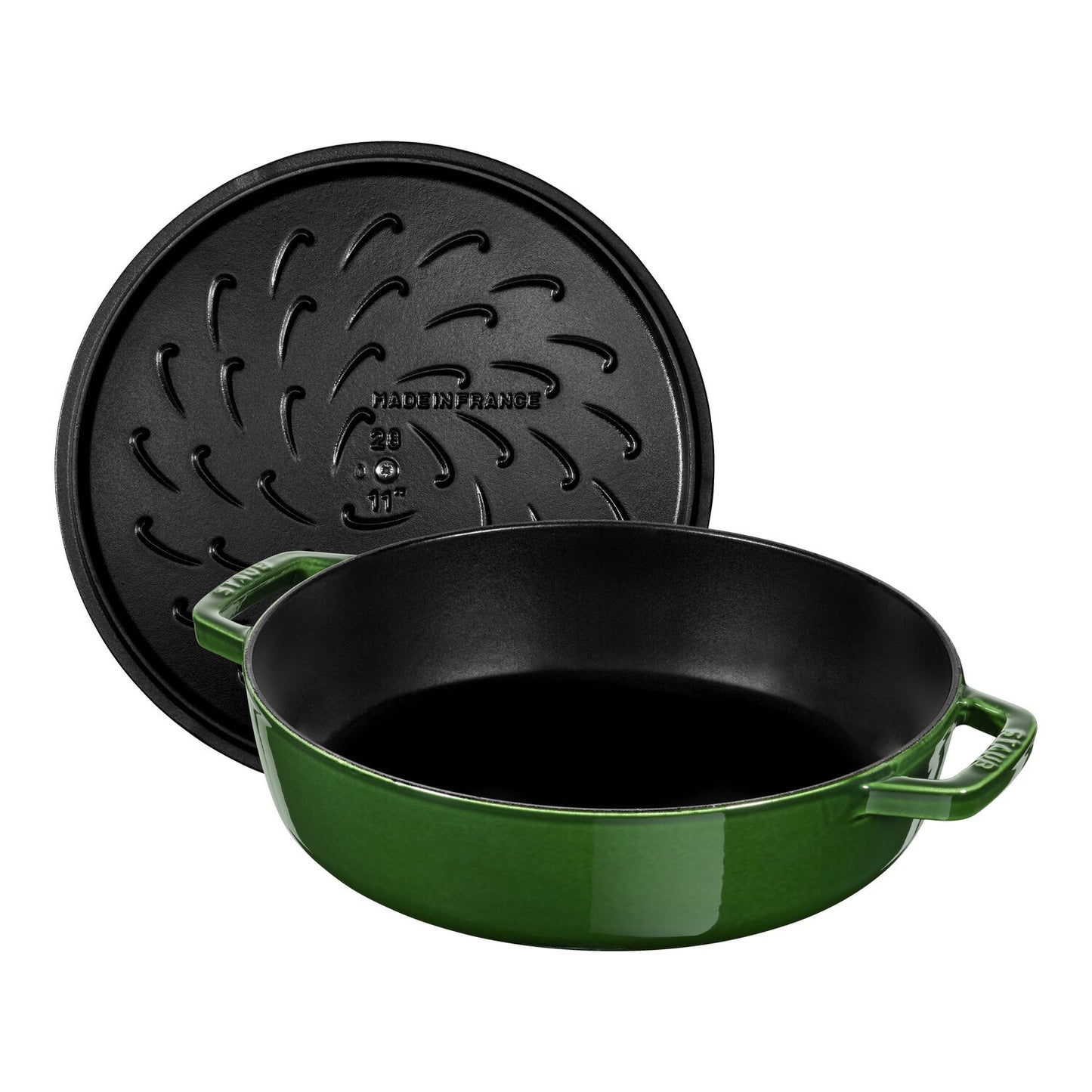 Čuguna dziļā panna 24cm STAUB Braisers Christera Saute ar vāku