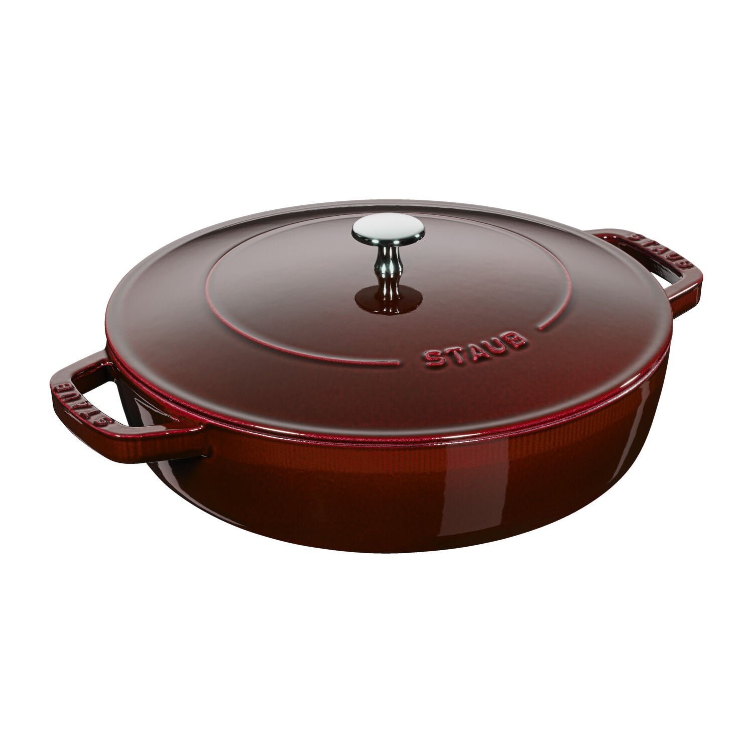 Čuguna dziļā panna 24cm STAUB Braisers Christera Saute ar vāku