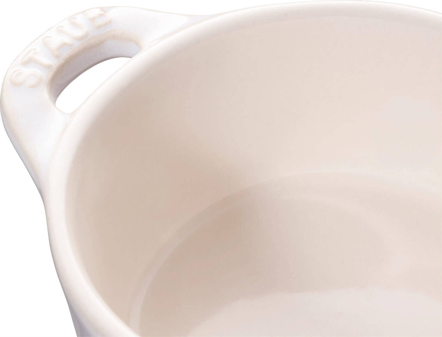 Mini cocotte STAUB Ceramique 200ml, ziloņkaula krāsa Mini cocotte STAUB Ceramique 200ml, ziloņkaula krāsa